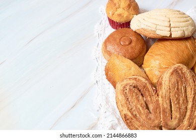 Group Of Mexican Sweet Bread