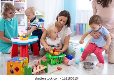 Kids Playing On Floor Developmental Toys Stock Photo (Edit Now) 1566374131