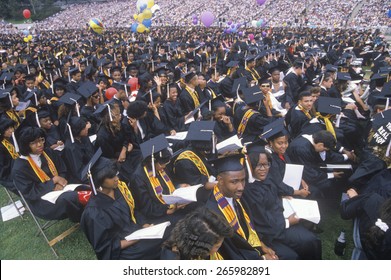 A Group Of Multi Ethnic Graduates At Their Graduation Ceremony, UCLA,LA,CA