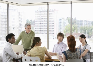 Group Of Multiethnic Business Colleagues At Office Meeting