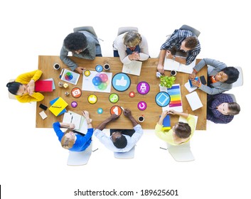 Group of Multiethnic Designers Meeting Social Media - Powered by Shutterstock