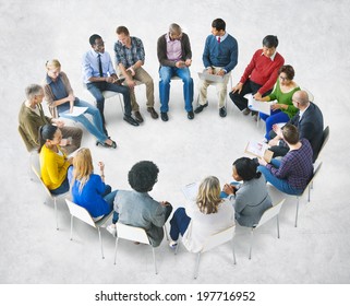 Group of Multiethnic Diverse People Brainstorming