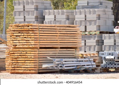 Group Of New Construction Materials For Buildings