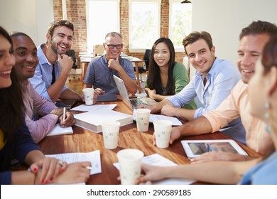 Group Of Office Workers Meeting To Discuss Ideas