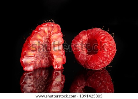 Similar – Image, Stock Photo Cross section of a cucumber