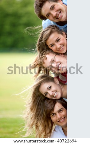 Similar – Group of people in swimsuit having funoutdoors