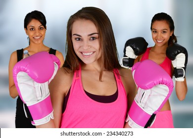 Group Of People In A Boxing Class