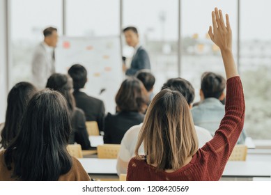 Group People Business Professional Meeting. Business Event Training, Seminars, Management, Education And Development in Corporate. Digital Marketing Training Team. Asian business Corporate seminar . - Shutterstock ID 1208420569