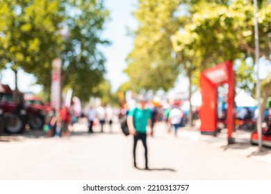 Group Of People And Community, Blur Crowd For Society Concept, Selective Focus