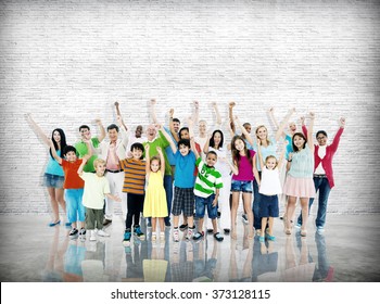 Group of People Community Celebration Happiness Concept - Shutterstock ID 373128115