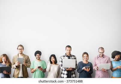 Group of People Connection Digital Device Concept - Shutterstock ID 373751488