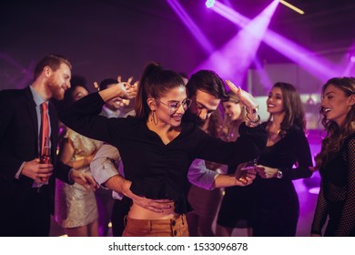 Group Friends Dancing Club Young Men Stock Photo 572921842 | Shutterstock