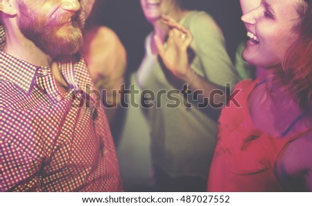 Group Of People Dancing Concept