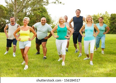 Group People Doing Flexibility Exercises Stock Photo 156184517 ...