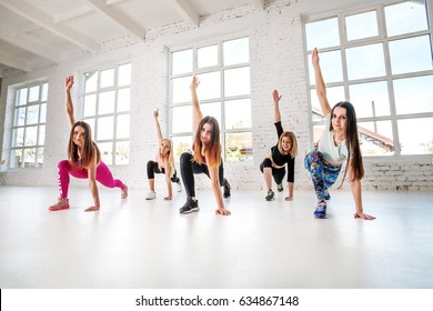 Group People Engaged Sports Training Fitness Stock Photo 634867148 ...