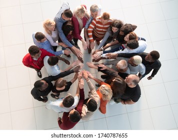 Group People Hands Together Teamwork Concepts Stock Photo 1740787655 ...