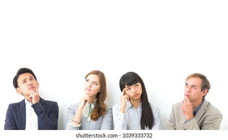 Group of people having doubts. - Shutterstock ID 1039333732