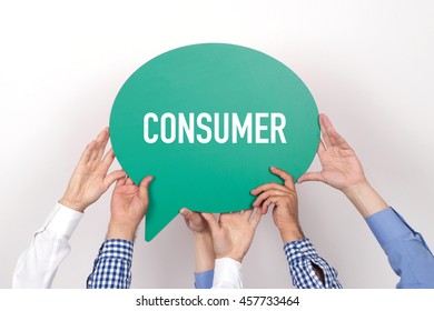 Group People Holding Consumer Written Speech Stock Photo 457733464 ...