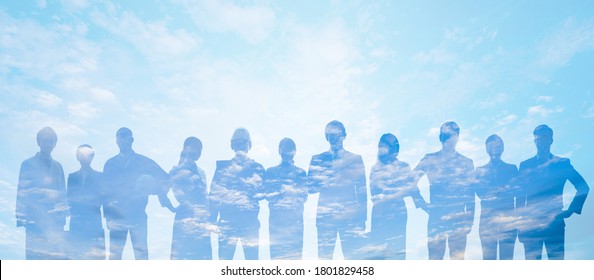 Group of people. Human Resources. Global network. Diversity. - Powered by Shutterstock