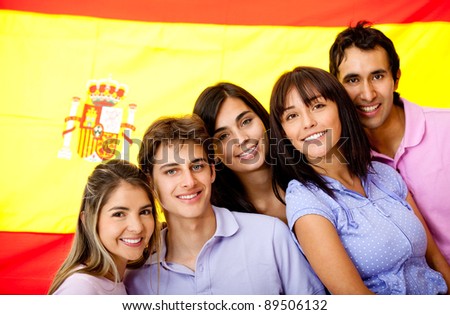 Group of people learning Spanish as a foreign language in Spain