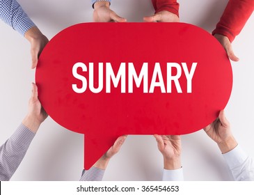 Group of People Message Talking Communication SUMMARY Concept
