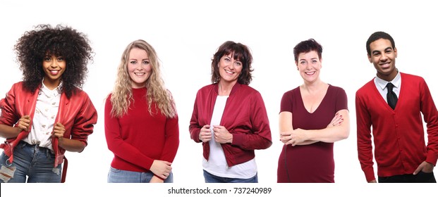 Group Of People In Red