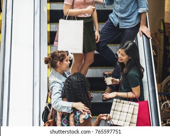 Group Of People Shopping Concept