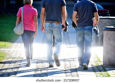 Group Of People Walking