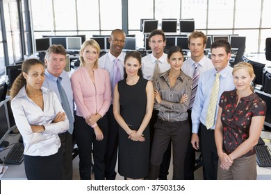 Group Photo Of Stock Traders Team