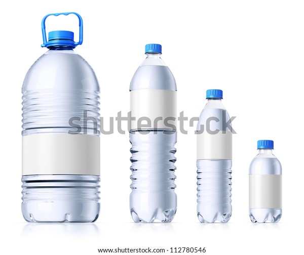 Premium Photo  Big and small plastic bottles of water