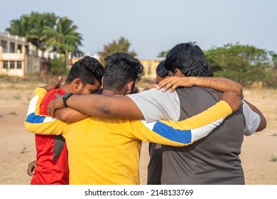 Group of players discuissing about game plan to play cricket - concept of teamwork, making strategy and competition. - Powered by Shutterstock