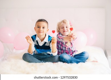 Best Friends Kids Boy And Girl Stock Photos Images Photography Shutterstock