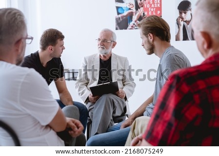 Group psychotherapy for men with different problems and issues