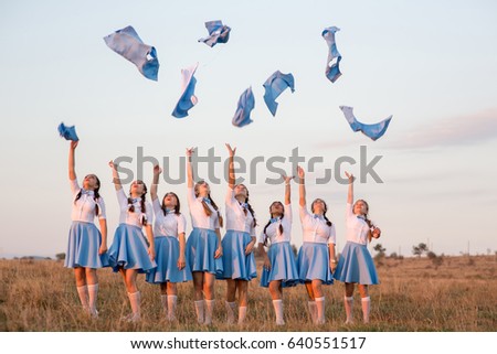 Group of School Friends Happiness Concept