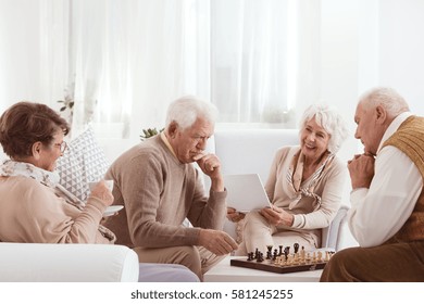 Group of senior friends spending active time together - Powered by Shutterstock