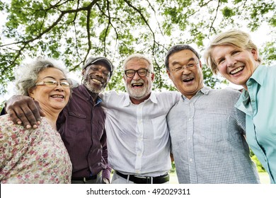 Group Of Senior Retirement Discussion Meet Up Concept