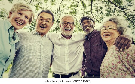 Group Of Senior Retirement Discussion Meet Up Concept