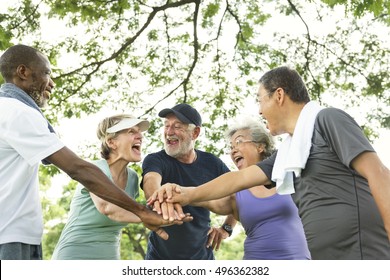 Group Of Senior Retirement Exercising Togetherness Concept - Shutterstock ID 496362382