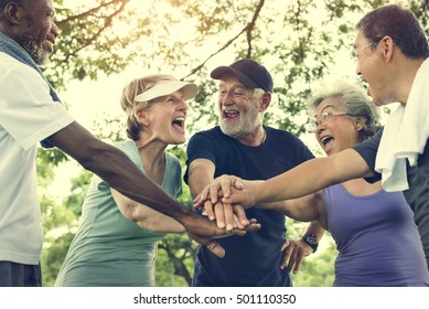 Group Of Senior Retirement Exercising Togetherness Concept - Shutterstock ID 501110350