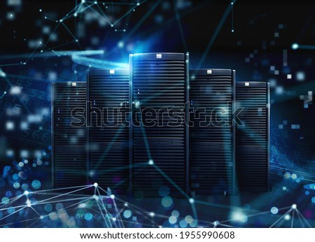 Group of server with fast digital network connection