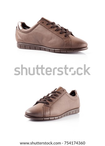 Group of Shoes on isolated background.