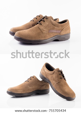 Group of Shoes on isolated background.