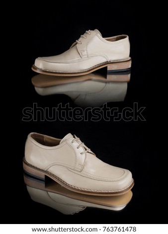 Group of shoes on isolated background, comfortable footwear.