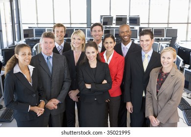 Group Shot Of Stock Traders