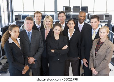 Group Shot Of Stock Traders