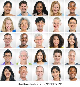 group of smiling people - Shutterstock ID 213309121