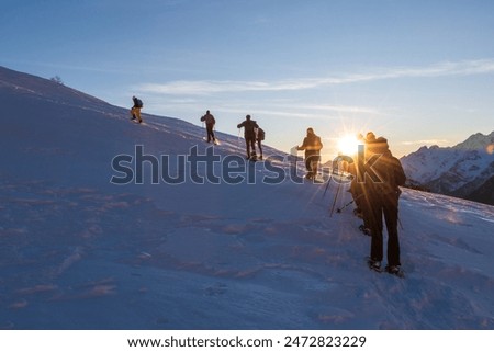 Similar – Image, Stock Photo Summit ascent Glacier