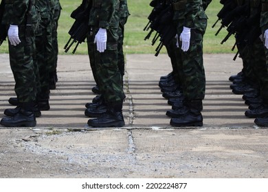 A Group Of Soldiers Standing In A Straight Line Posture Receive Military Training In Addition To Combat Tactical Training, You Must Train For Strength.