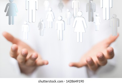 group -Stack of hands showing unity and teamwork 3d