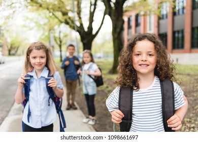 Group Students Outside School Standing Together Stock Photo 1098661697 ...